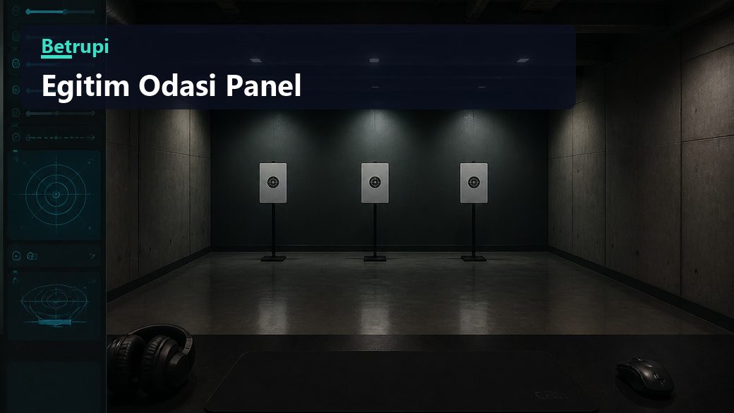 Nişan alıştırması odasında ekranın kenarına yerleşen hassasiyet paneli