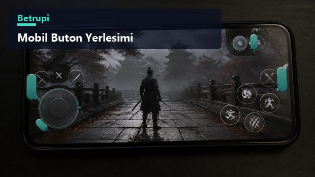 Telefon ekranında yeniden düzenlenebilen oyun butonları