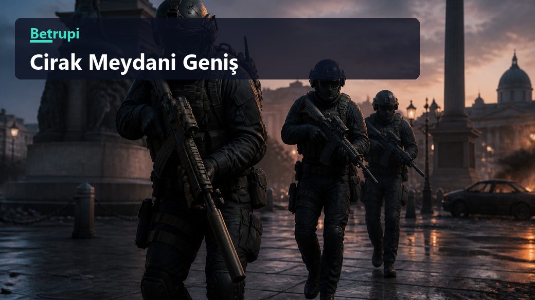 Çırak Meydanı haritasında üç kişilik takımın aynı hizada ilerlemesi