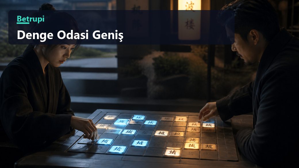 Denge Odası oyununda iki oyuncunun sırayla hamle yaptığı paylaşılan bulmaca tahtası
