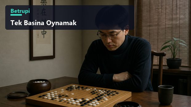 Tek başına oynanan bir maçta sakin bir masa düzeni